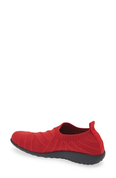 Naot Okahu Sneaker In Red Knit