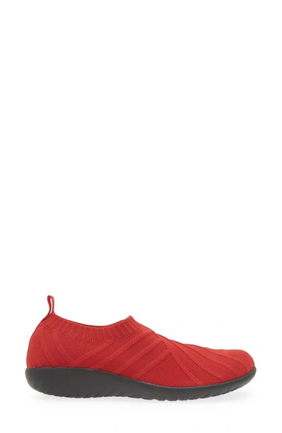 Naot Okahu Sneaker In Red Knit