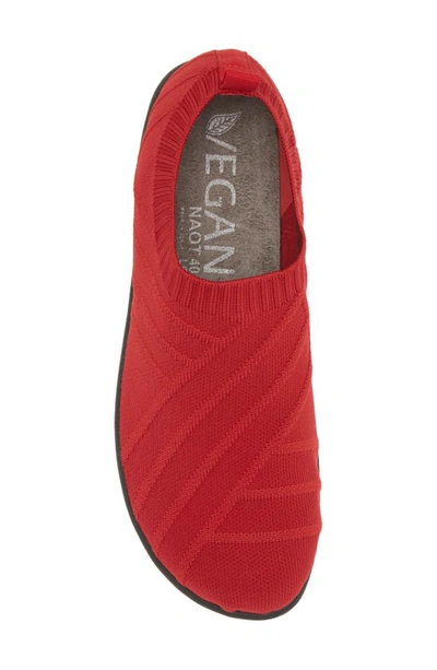 Naot Okahu Sneaker In Red Knit