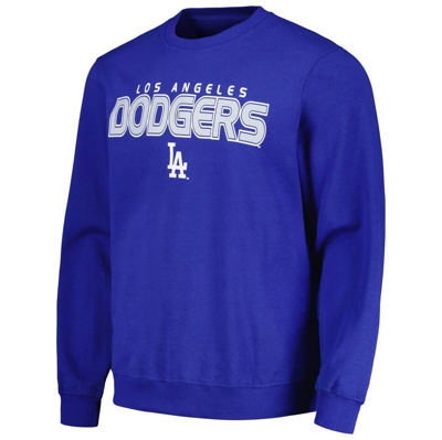 Shop Stitches Royal Los Angeles Dodgers Pullover Sweatshirt
