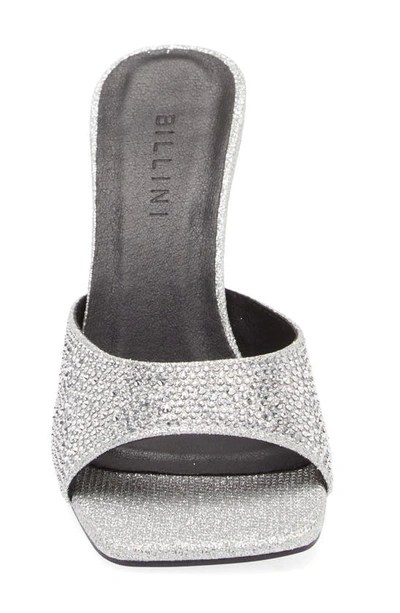 Shop Billini Maria Rhinestone Pavé Wedge Sandal In Silver Rhinestone