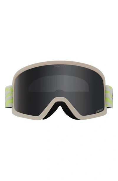 Shop Dragon Dx3 Otg 61mm Snow Goggles In Kelp Ll Dark Smoke