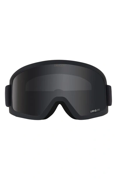Shop Dragon Dx3 Otg 63mm Snow Goggles In Blackout Ll Dark Smoke