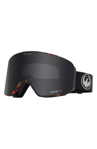 Shop Dragon Nfx Mag Otg 61mm Snow Goggles With Bonus Lens In Fireleafll Dark Smoke Amber