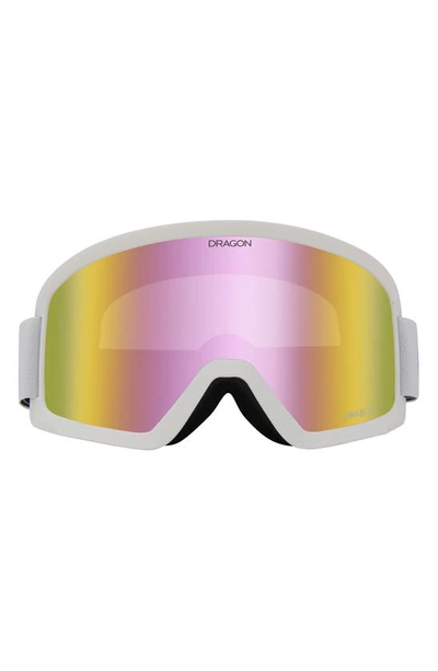 Shop Dragon Dx3 Otg 63mm Snow Goggles In White Ll Pink Ion