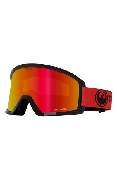 Shop Dragon Dx3 Otg 63mm Snow Goggles In Tag Ll Red Ion