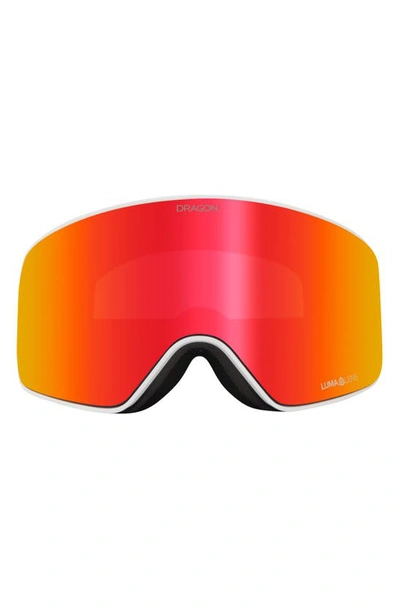 Shop Dragon Nfx Mag Otg 61mm Snow Goggles With Bonus Lens In Icon Ll Red Ion Lll Trose