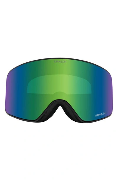 Shop Dragon Nfx Mag Otg 61mm Snow Goggles With Bonus Lens In Icon Green Ll Gren Ion Amber