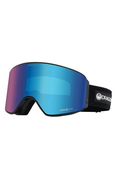 Shop Dragon Nfx Mag Otg 61mm Snow Goggles With Bonus Lens In Icon Blue Ll Blue Ion Amber