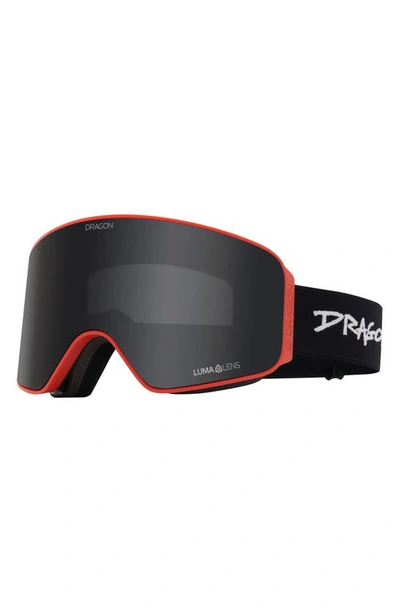 Shop Dragon Nfx Mag Otg 61mm Snow Goggles With Bonus Lens In Ripper Ll Dark Smoke Violet