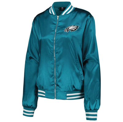 Shop Cuce Midnight Green Philadelphia Eagles Rhinestone Full-zip Varsity Jacket