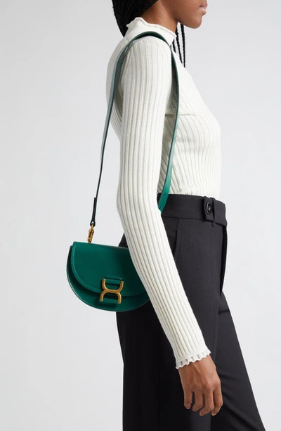 Shop Chloé Marcie Leather Belt Bag In Emerald