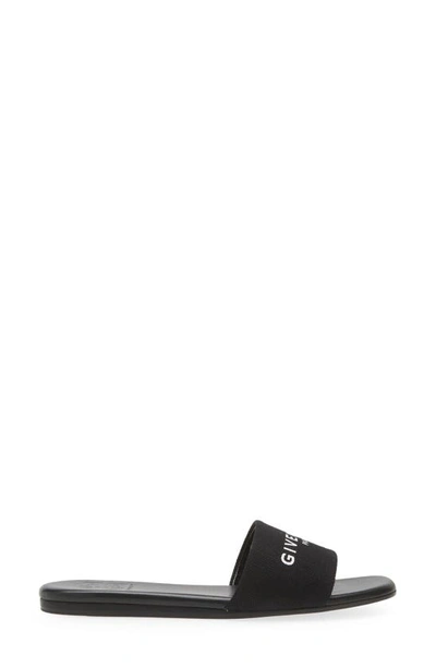 Shop Givenchy 4g Flat Slide Sandal In Black