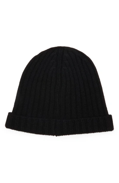 Shop Tom Ford Rib Cashmere Beanie In Black