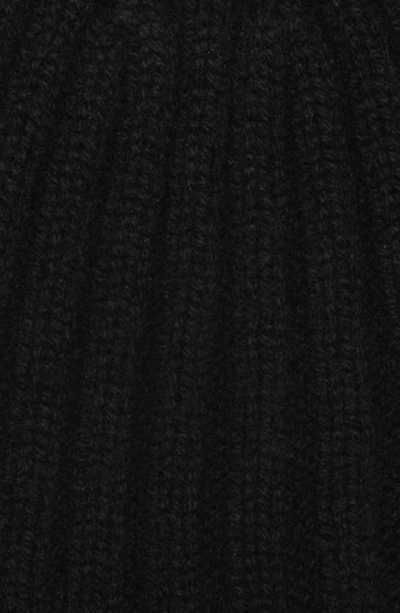 Shop Tom Ford Rib Cashmere Beanie In Black