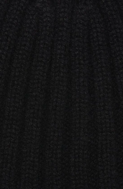 Tom Ford Rib Cashmere Beanie In Black