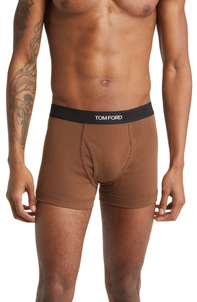 Tom Ford Nylon Underwear In Brown