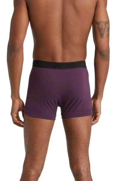 Shop Tom Ford Cotton Stretch Jersey Boxer Briefs In Plum