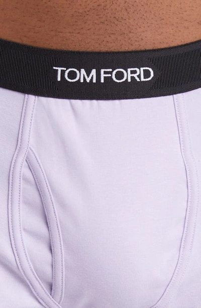 Shop Tom Ford Cotton Stretch Jersey Boxer Briefs In Lilac