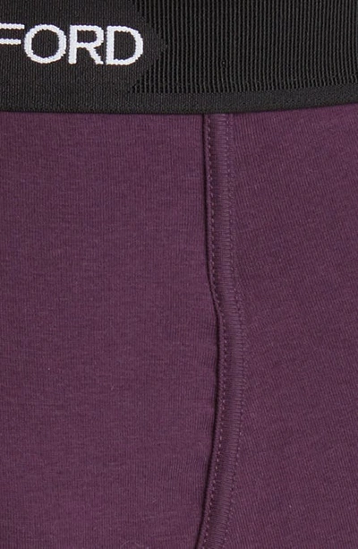 Shop Tom Ford Cotton Stretch Jersey Boxer Briefs In Plum