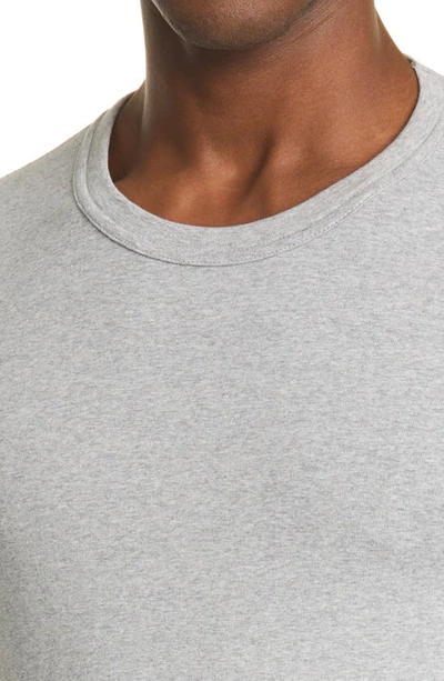 Shop Tom Ford Cotton Jersey Crewneck T-shirt In Grey