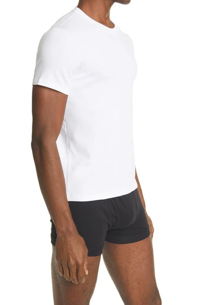 Shop Tom Ford Cotton Jersey Crewneck T-shirt In White
