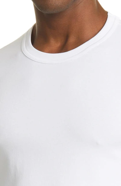 Tom Ford Logo Round Collar Short-sleeved T-shirt In White