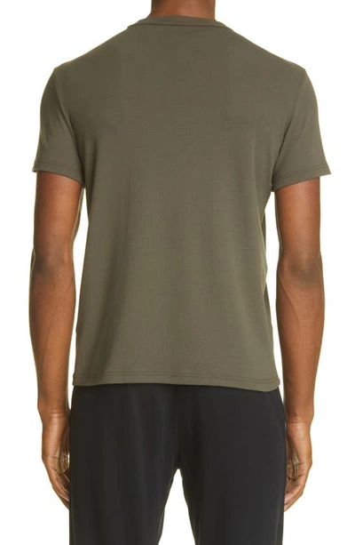 Shop Tom Ford Cotton Jersey Crewneck T-shirt In Military Green
