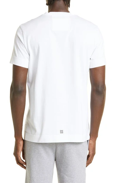 Shop Givenchy Slim Fit Cotton Logo Tee In White