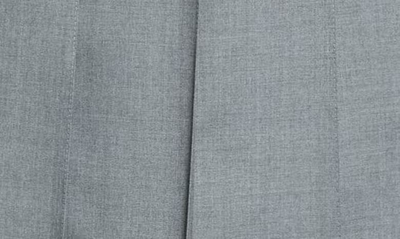 Thom Browne Gray Plain Weave 4-bar Pleated Midi Skirt In Medium Grey