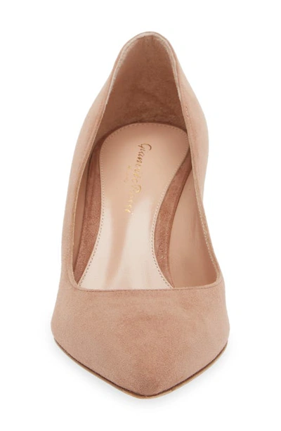 Gianvito Rossi Pointed Toe Pump In Praline