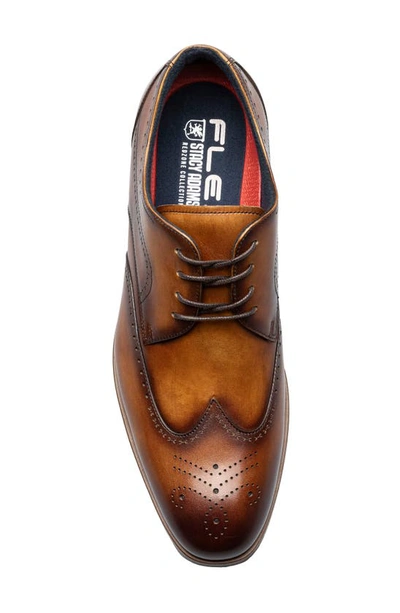 Shop Stacy Adams Brayden Wingtip Oxford In Tan