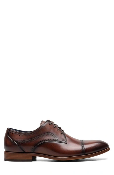 Shop Stacy Adams Bryant Cap Toe Oxford In Brown