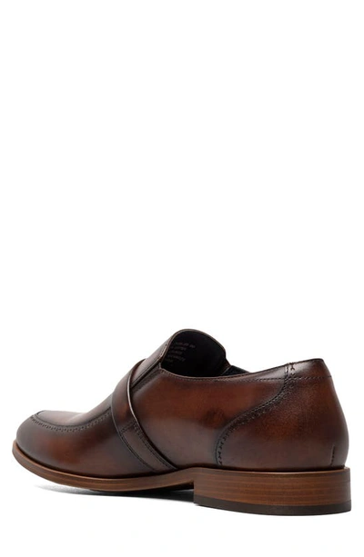 Shop Stacy Adams Buckley Apron Toe Loafer In Brown