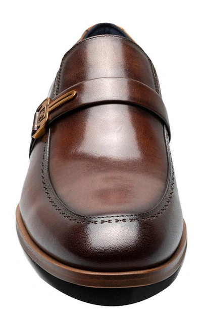 Shop Stacy Adams Buckley Apron Toe Loafer In Brown