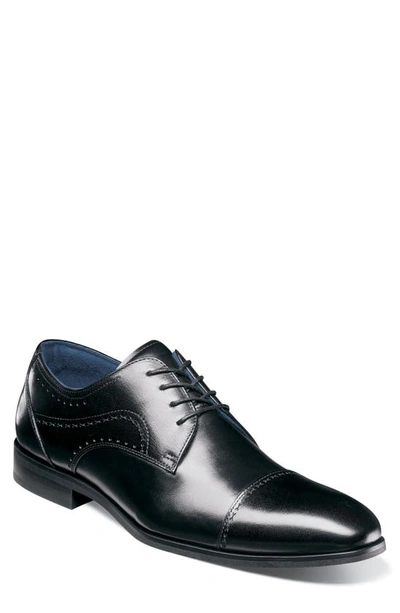 Shop Stacy Adams Bryant Cap Toe Oxford In Black