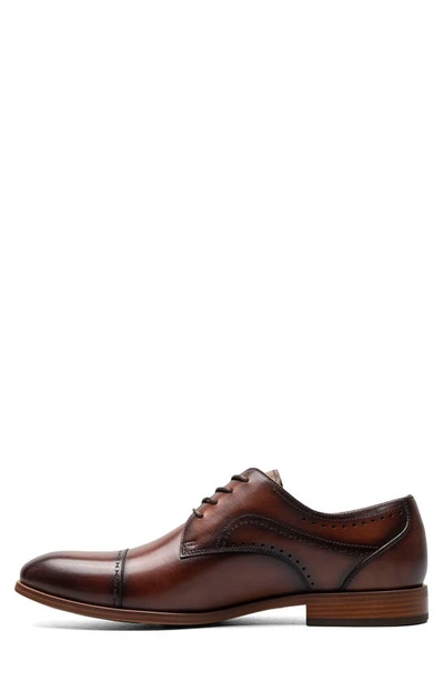 Shop Stacy Adams Bryant Cap Toe Oxford In Brown