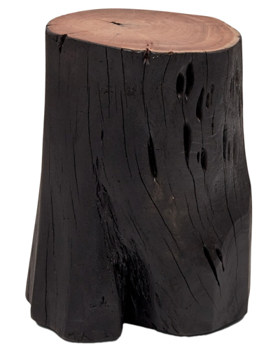 Shop Urbia Brooks Solid Wood Stump In Black