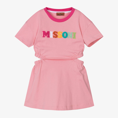 Shop Missoni Girls Pink Organic Cotton Dress