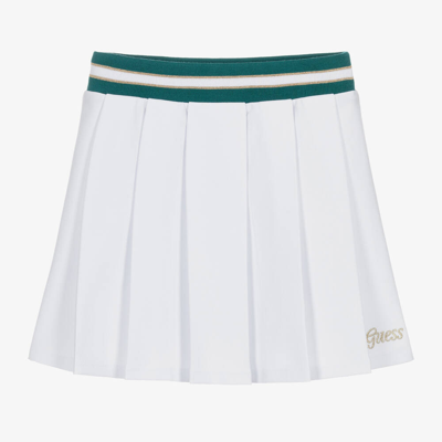 Shop Guess Junior Girls White Milano Jersey Skirt