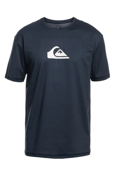 Shop Quiksilver Streak Short Sleeve Recycled Polyester Blend T-shirt In Navy Blazer
