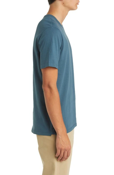 Shop Vince Solid T-shirt In Colony Blue