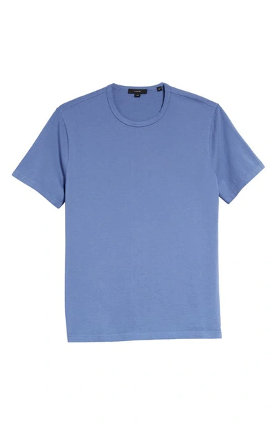 Shop Vince Solid T-shirt In Colony Blue