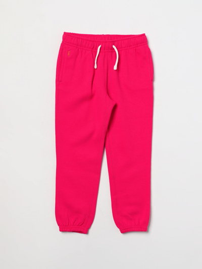 Shop Polo Ralph Lauren Pants  Kids Color Pink