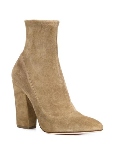 Shop Sergio Rossi Rear Zip Boots