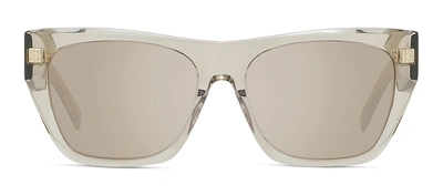 Shop Givenchy Gv40061u 45g Flattop Sunglasses In Brown