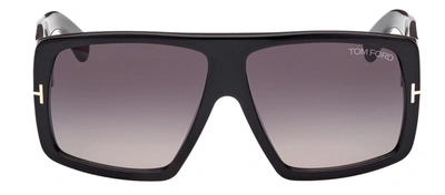 Shop Tom Ford Raven W Ft1036 01b Flattop Sunglasses In Violet
