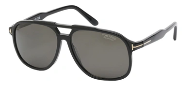 Tom Ford Raoul M Ft0753 01d Navigator Polarized Sunglasses In Grey