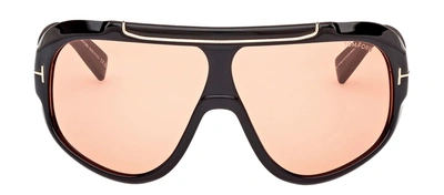 Tom Ford Rellen 01e Mask Sunglasses In Orangle