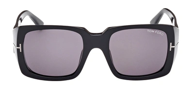 Shop Tom Ford Ryder-02 W Ft1035-n 01a Rectangle Sunglasses In Violet